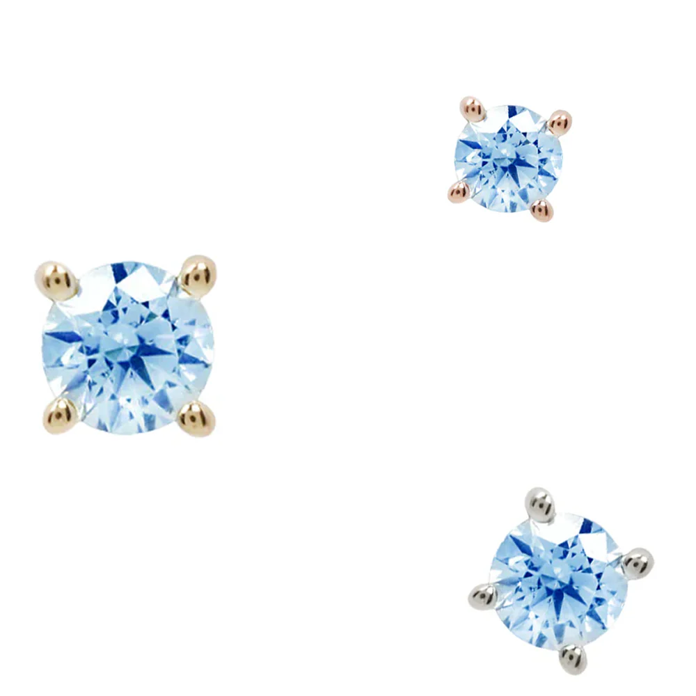 threadless: Prong-Set London Blue Topaz End in Gold - Image 3