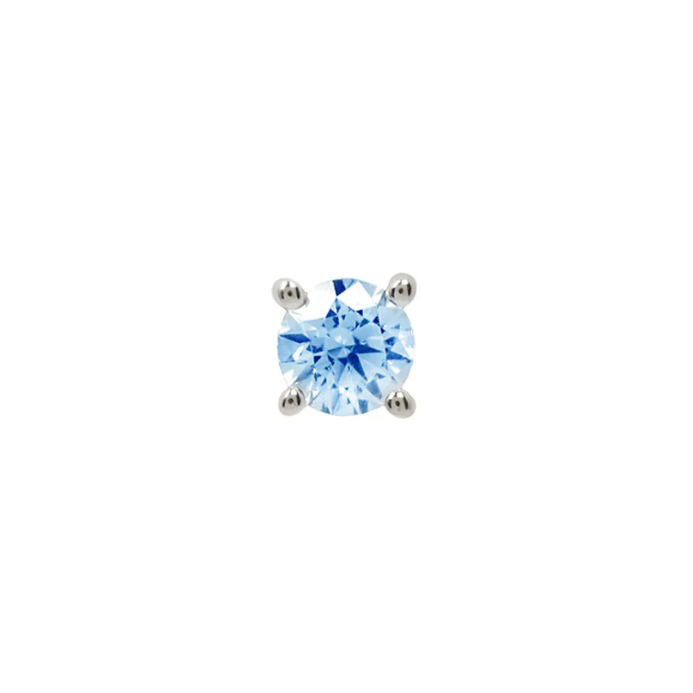 threadless: Prong-Set London Blue Topaz End in Gold - Image 5