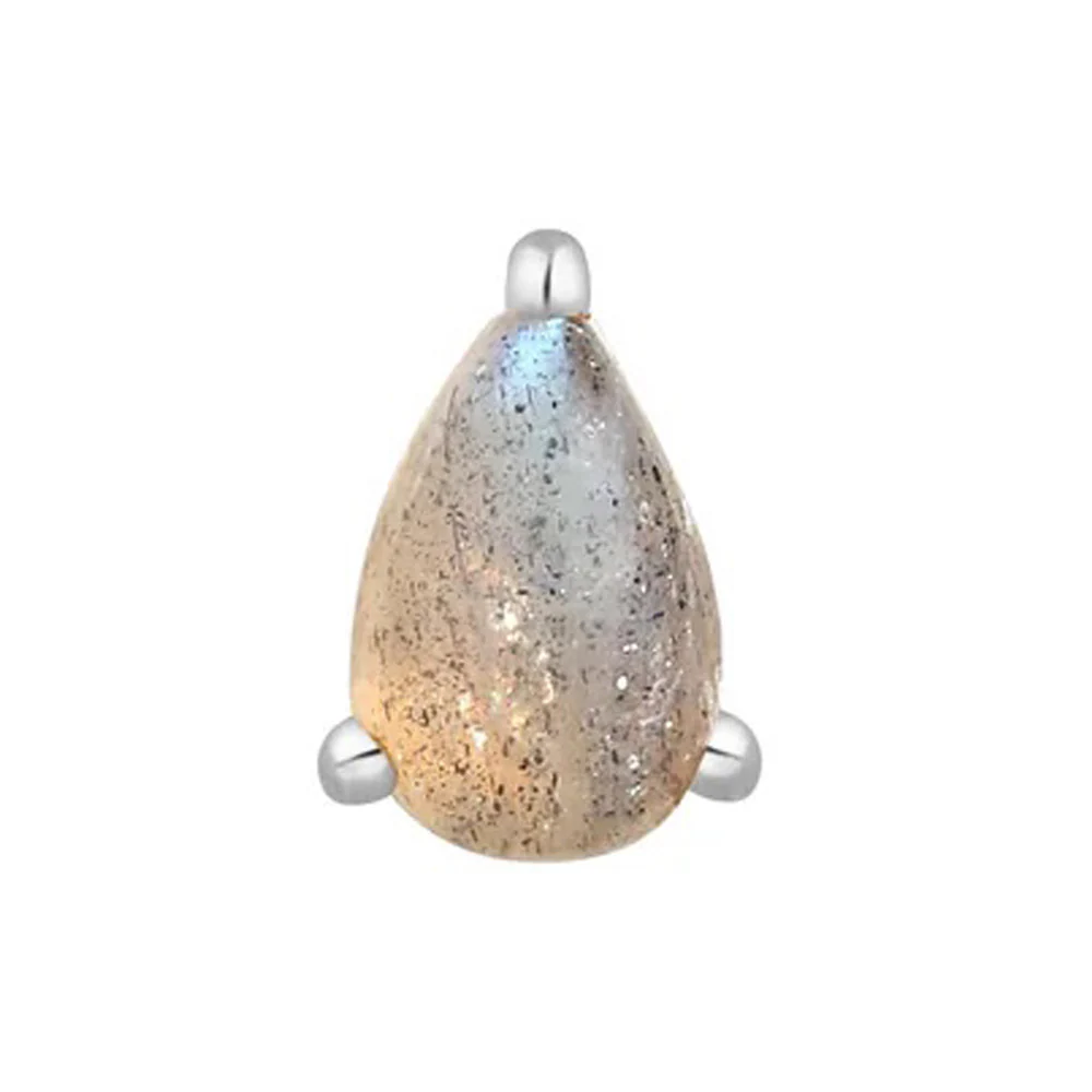 threadless: Prong-Set Pear End in Gold with Labradorite - Image 5