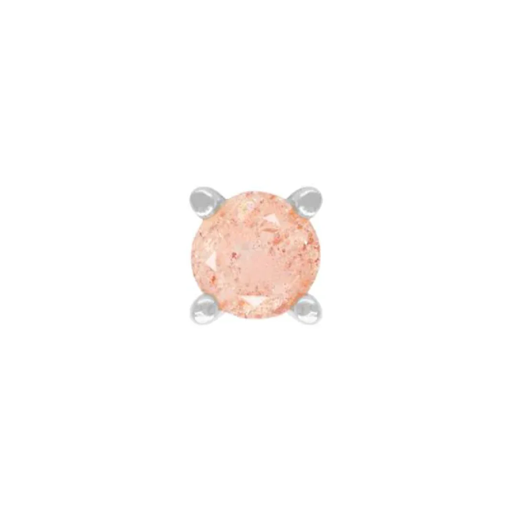 threadless: Prong-Set Sunstone End in Gold - Image 3