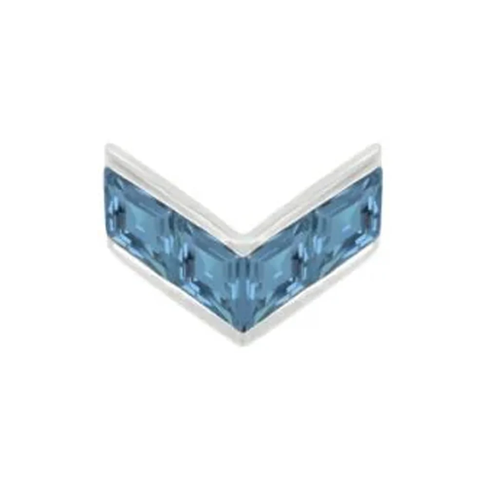 threadless: "Rave" End in Gold with London Blue Topaz - Image 3