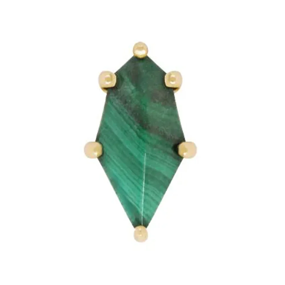 threadless: "Reputation" End in Gold with Malachite - Image 2