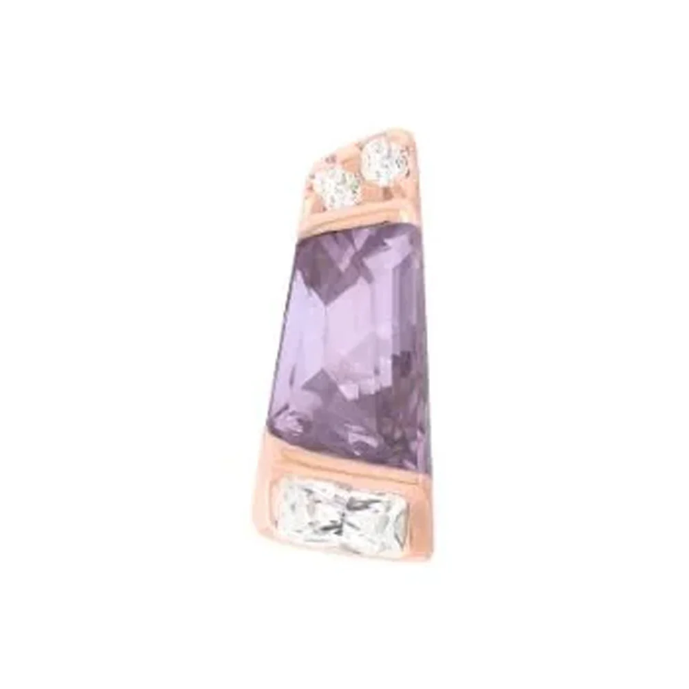 threadless: "Saboteur" End in Gold with Amethyst & CZ's - Image 4