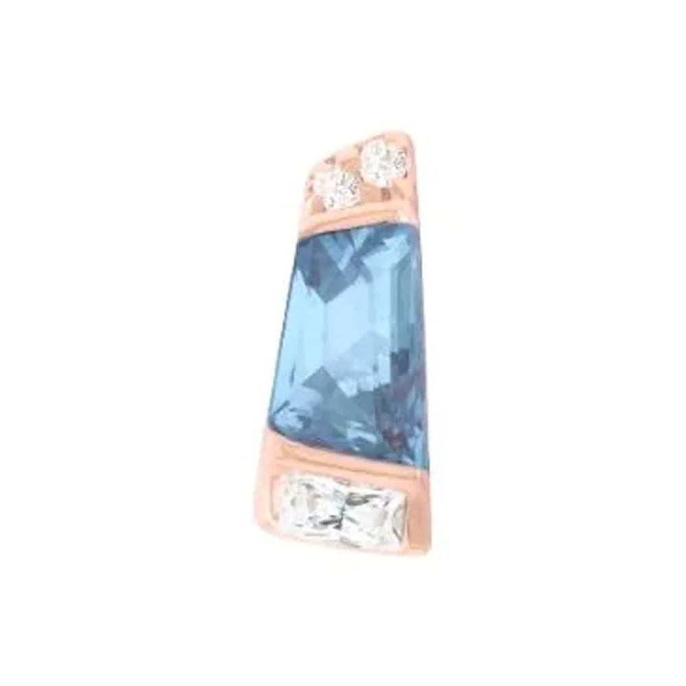 threadless: "Saboteur" End in Gold with London Blue Topaz & CZ's - Image 4