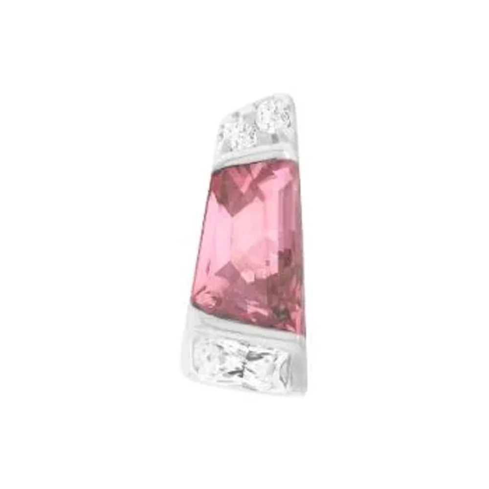 threadless: "Saboteur" End in Gold with Pink Tourmaline & CZ's - Image 2