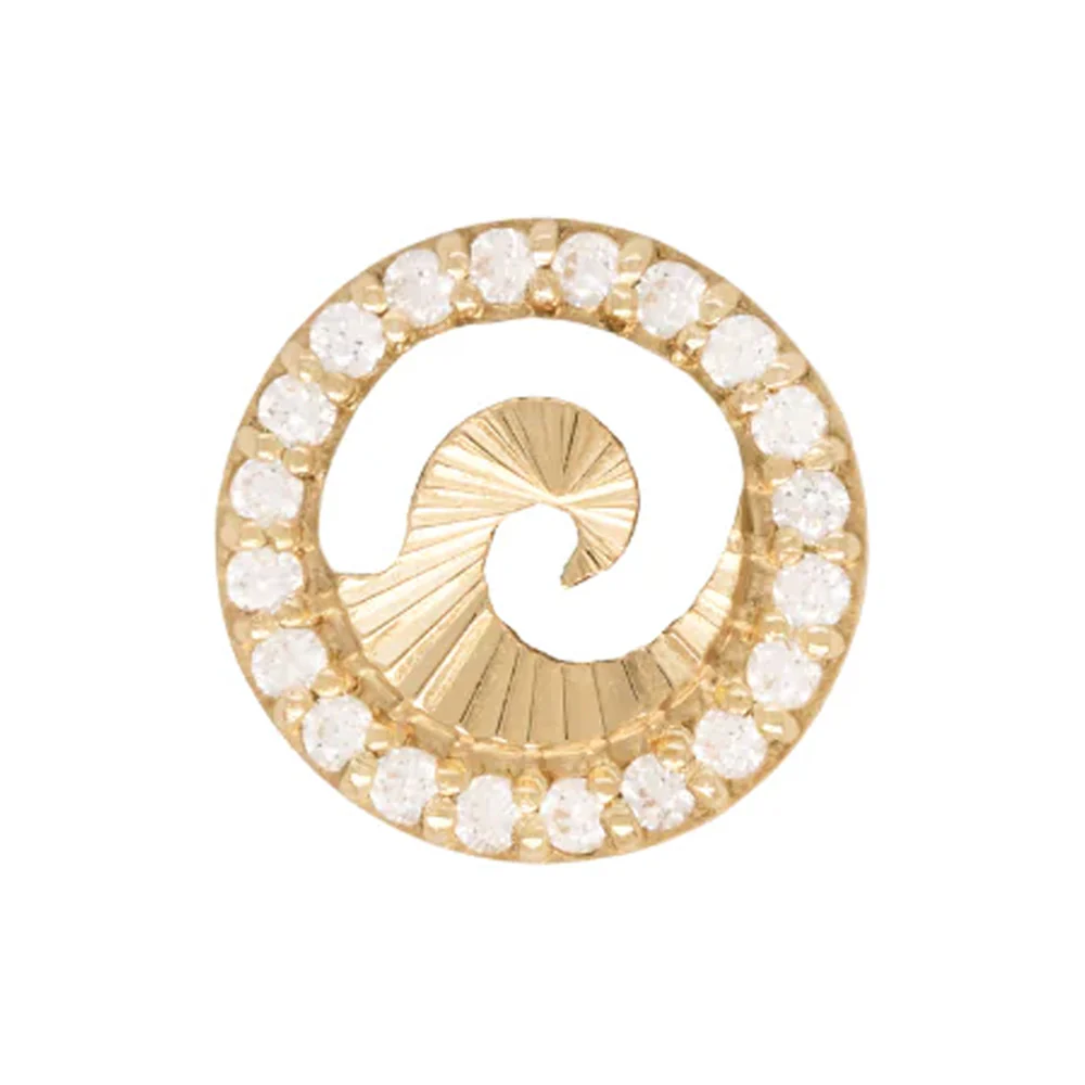 threadless: "Stand Together" End in Gold with CZ's - Image 3