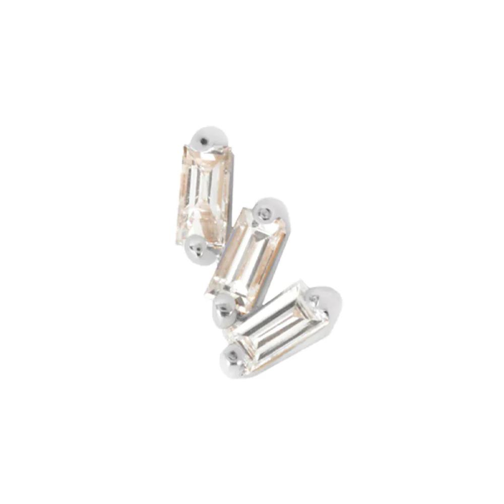 threadless: "Staxx" End in Gold with White Topaz' - Image 7