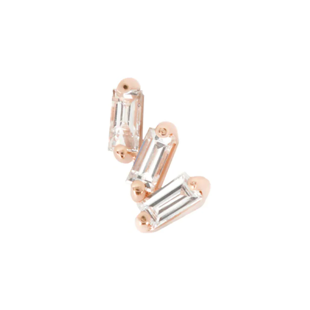 threadless: "Staxx" End in Gold with White Topaz' - Image 9