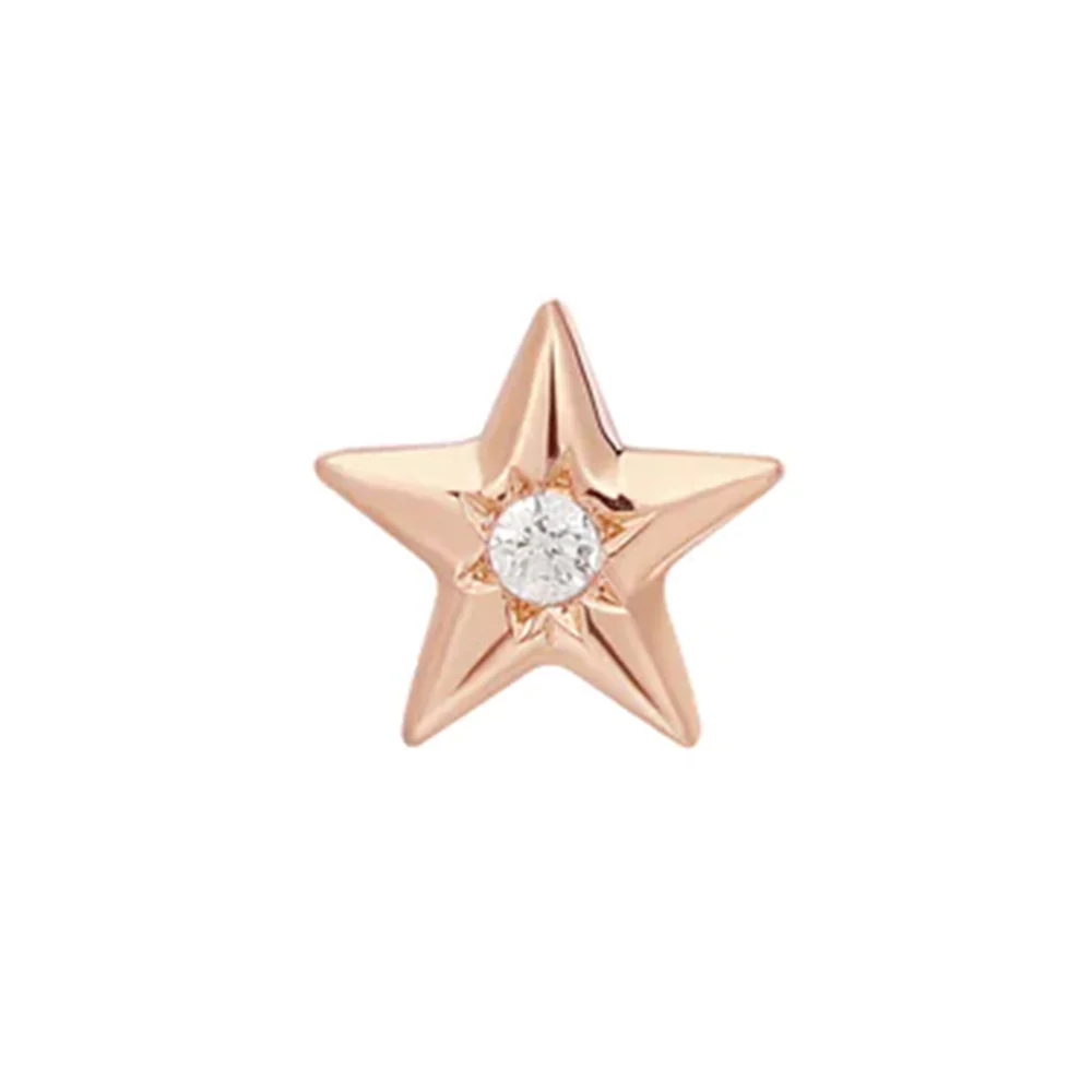 threadless: "Stellar" End in Gold with CZ - Image 6