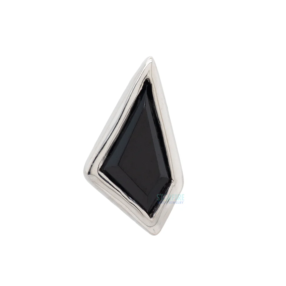 threadless: "Transcend" End in Gold with Black Spinel - Image 3