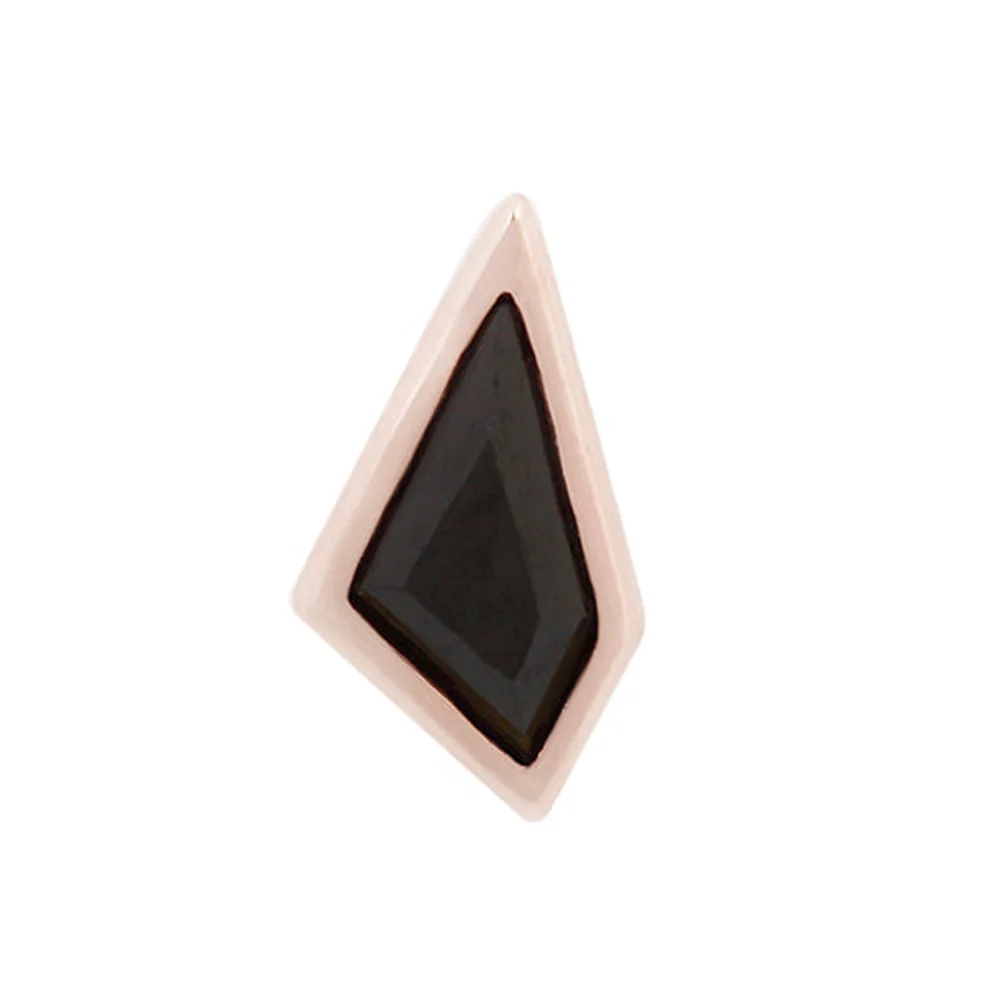 threadless: "Transcend" End in Gold with Black Spinel - Image 4