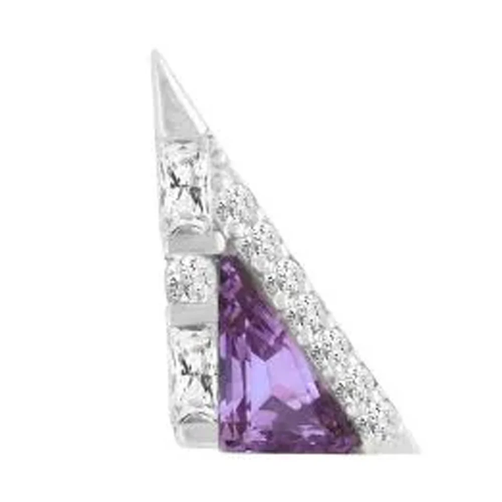 threadless: "Transmission" End in Gold with Amethyst & CZ's - Image 3