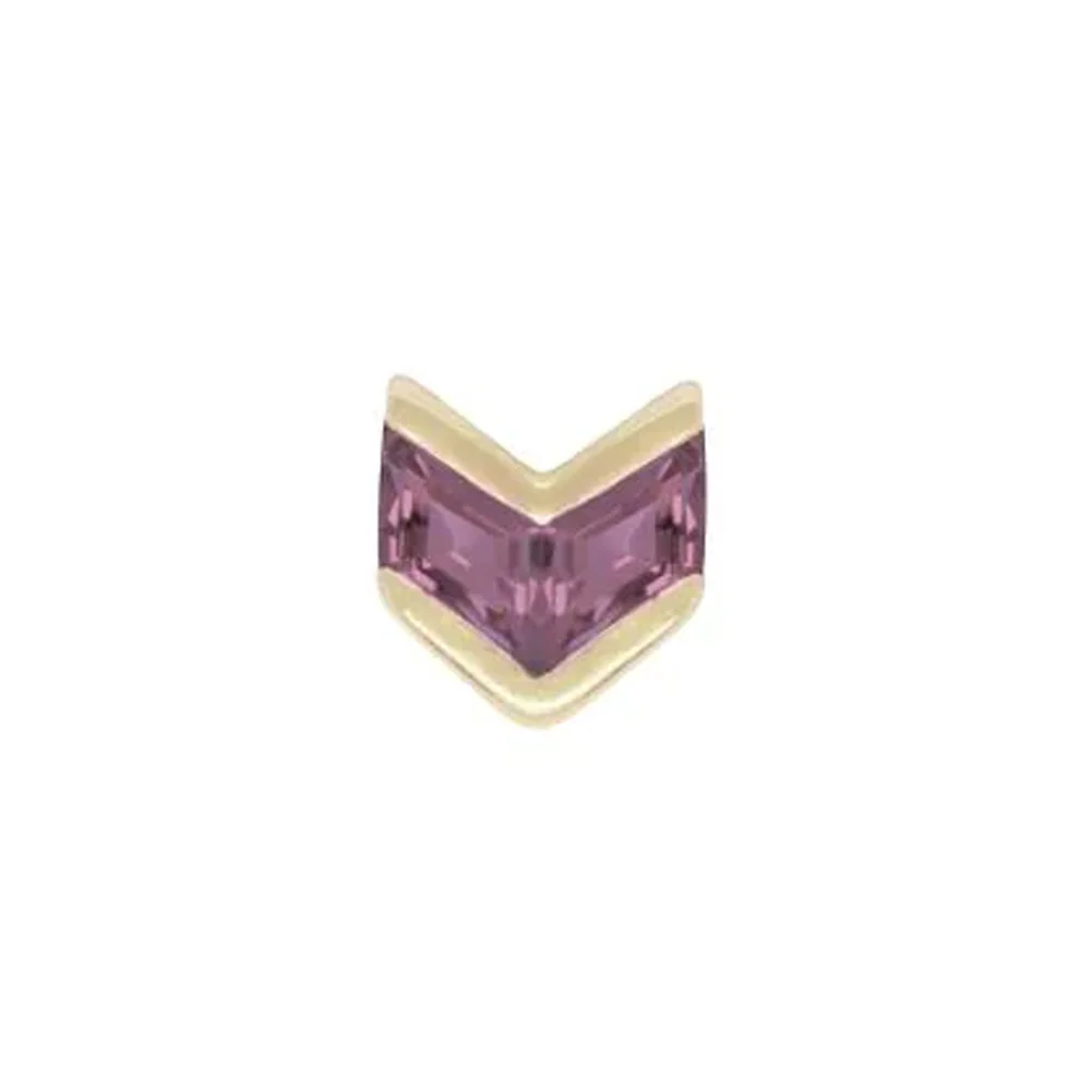 threadless: "Vande" End in Gold with Amethyst - Image 2