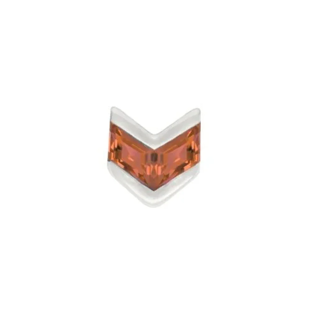 threadless: "Vande" End in Gold with Garnet - Image 3