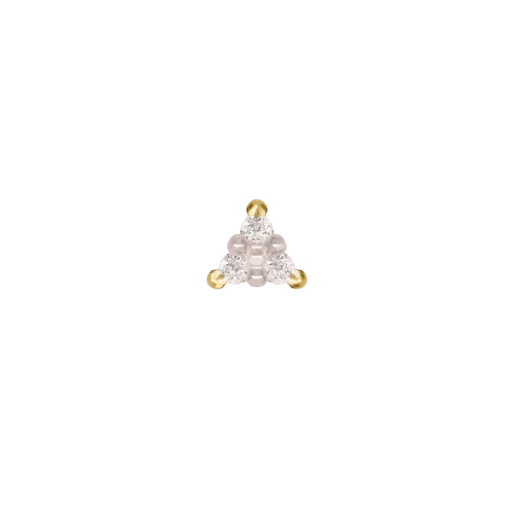 threadless: "Vibe" End in Gold with Diamonds - Image 2