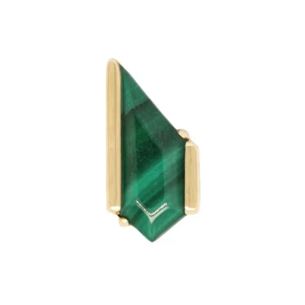 threadless: "Vinyl" End in Gold with Malachite - Image 2