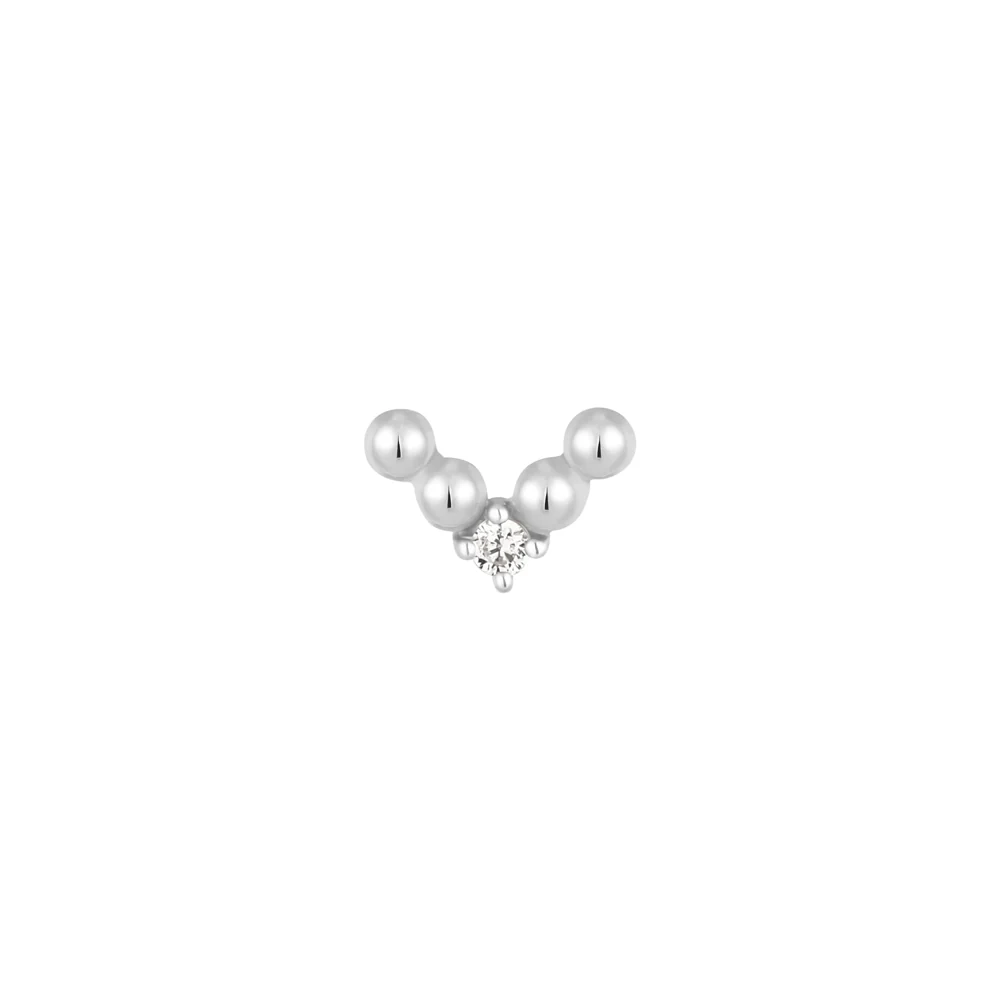 threadless: "Voodoo" End in Gold with CZ - Image 3
