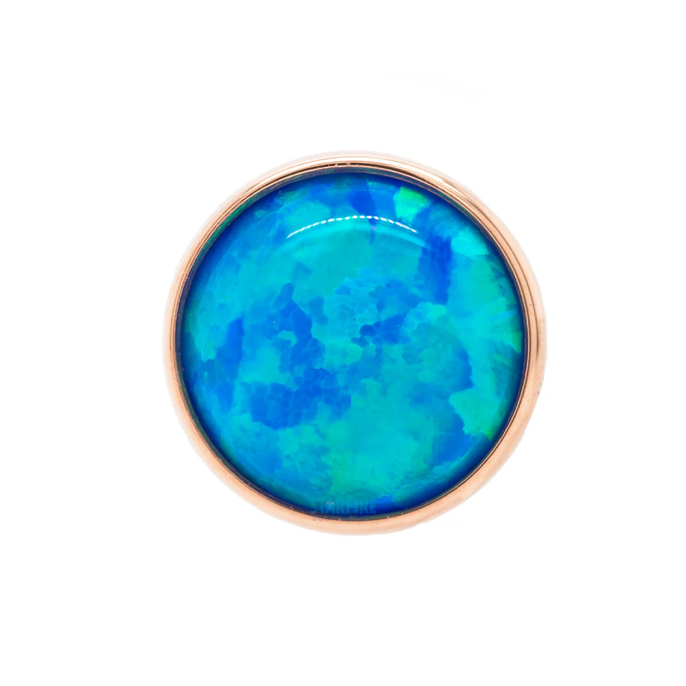 5mm Opal in Cup Setting Threaded End in Gold - Image 2
