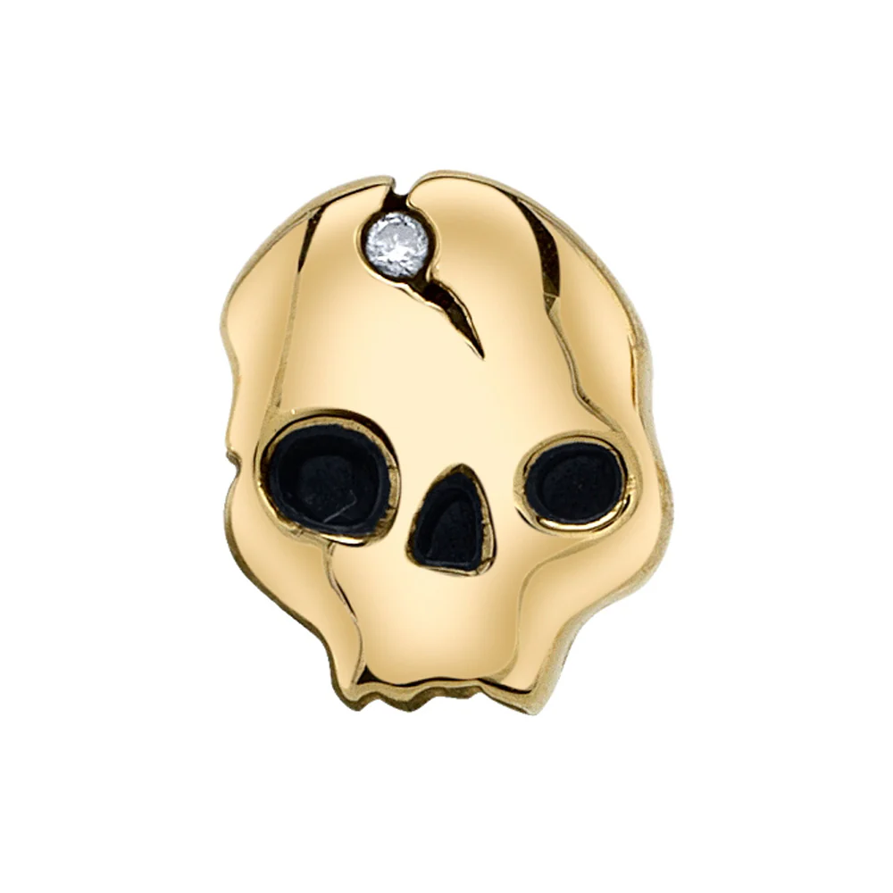 "AHN" Threaded End in Gold with White CZ's - Image 2