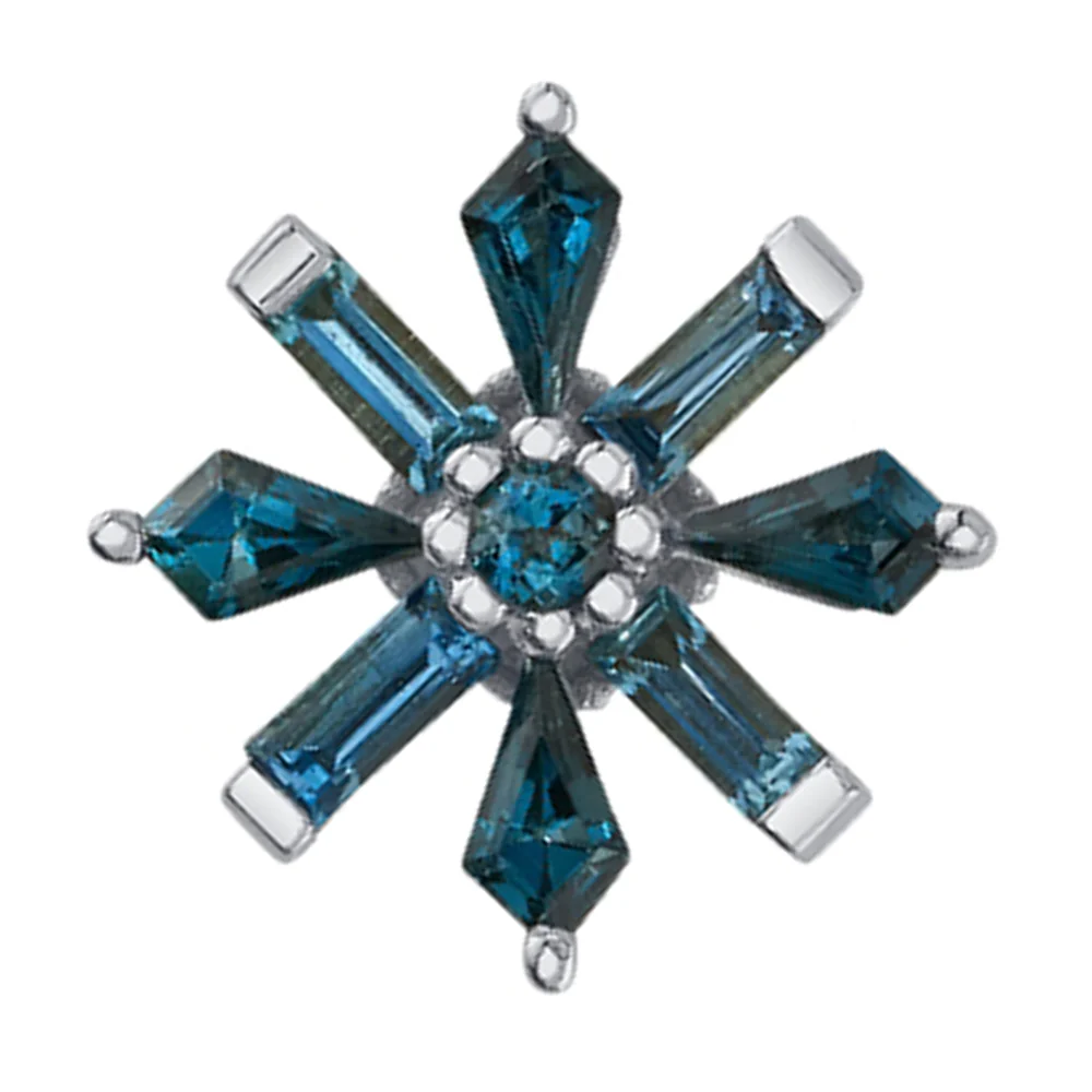 "Akira" Threaded End in Gold with London Blue Topaz' - Image 2