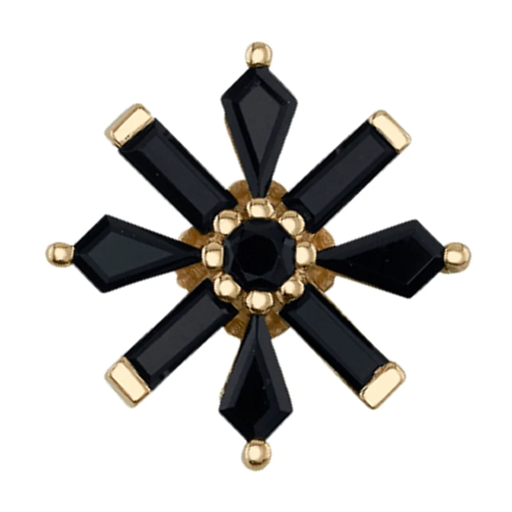 "Akira" Threaded End in Gold with Onyx - Image 2