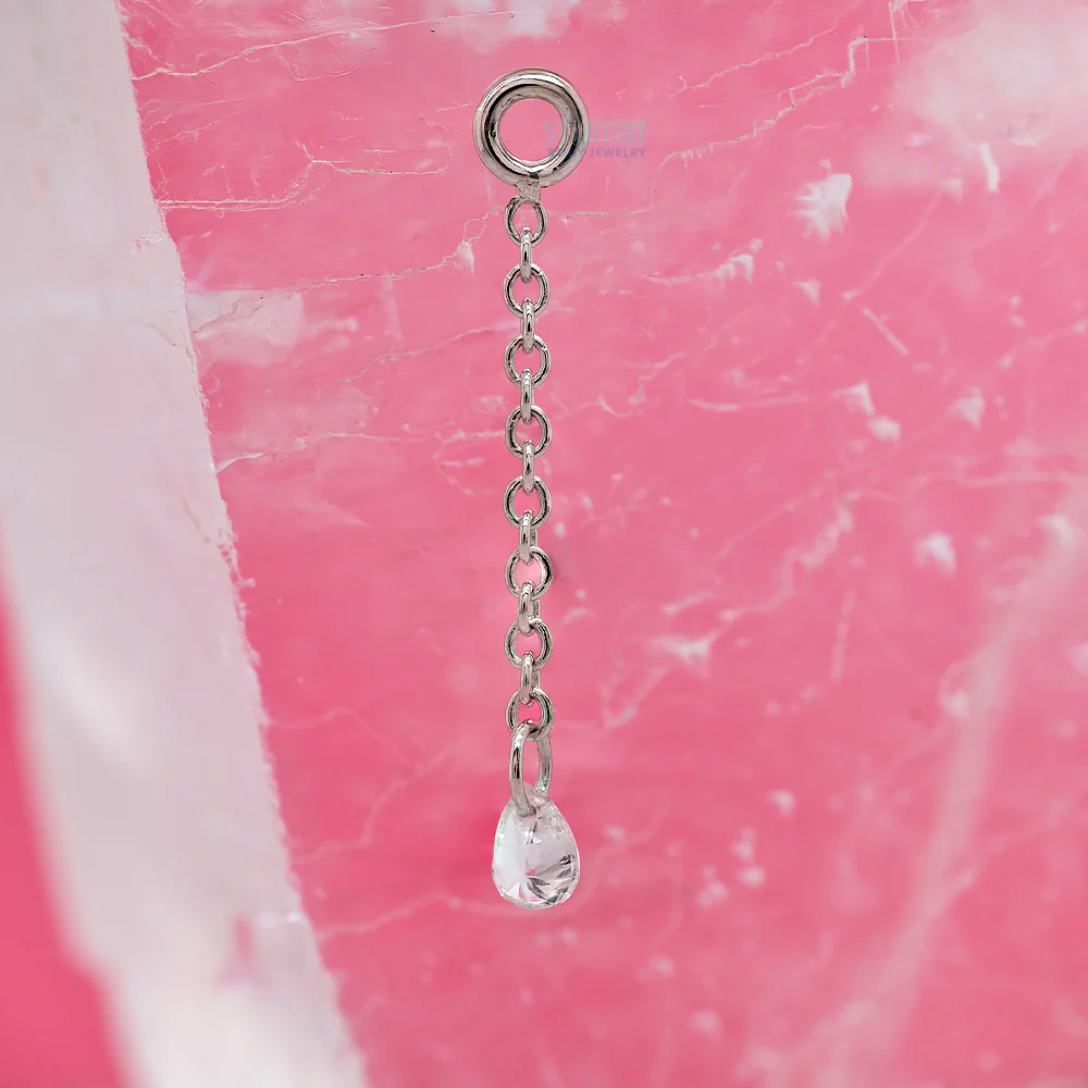 "Algea" Chain Charm in Gold with DIAMOND - Image 2