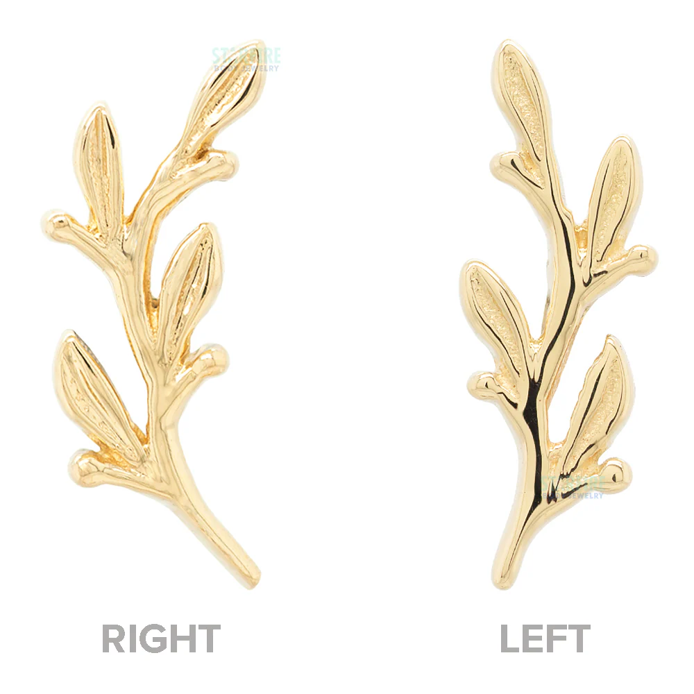 "Amity" Large Threaded End in Gold & Platinum - Image 3