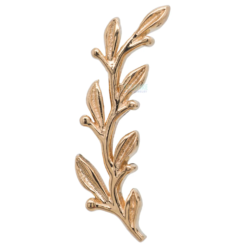 "Amity" Large Threaded End in Gold & Platinum - Image 4