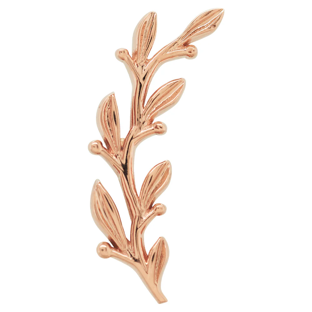 "Amity" Large Threaded End in Gold & Platinum - Image 7
