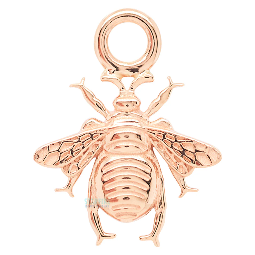 Bumblebee Charm in Gold & Platinum - Image 2