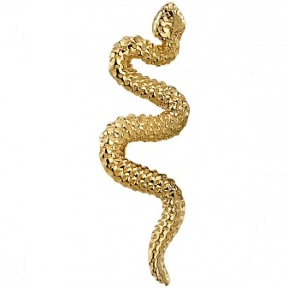 Delicate Snake Threaded End in Gold - Image 4