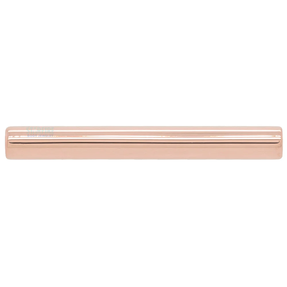 Gold Threaded Straight Barbell Shaft - Image 5