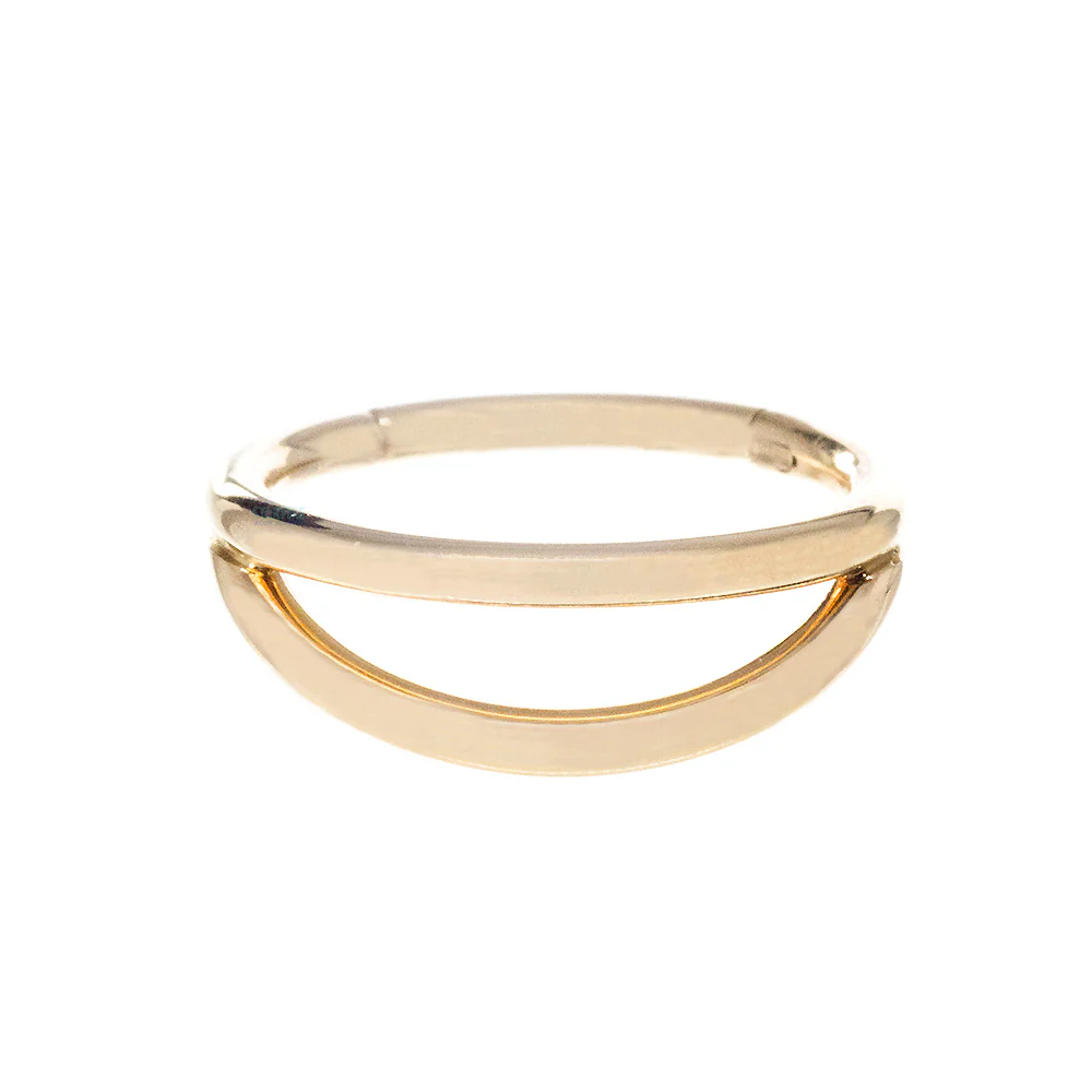 Illusion Hinge Ring in Gold - Image 3