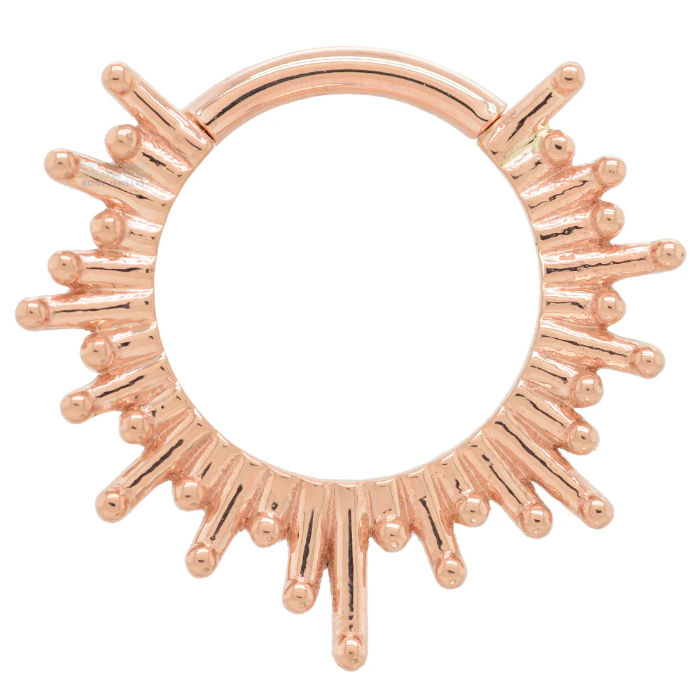 "Ray of Light" Hinge Ring in Gold & Platinum - Image 4
