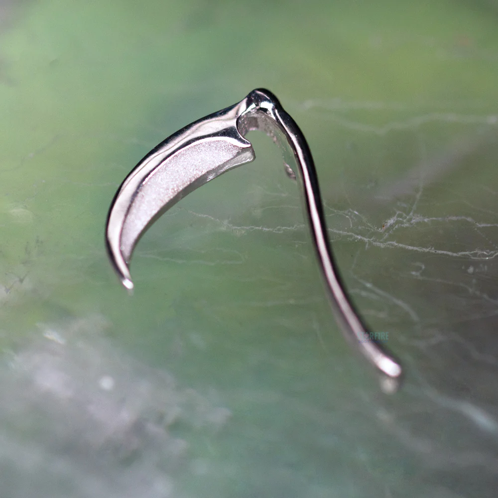 Scythe Threaded End in Gold & Platinum - Image 2