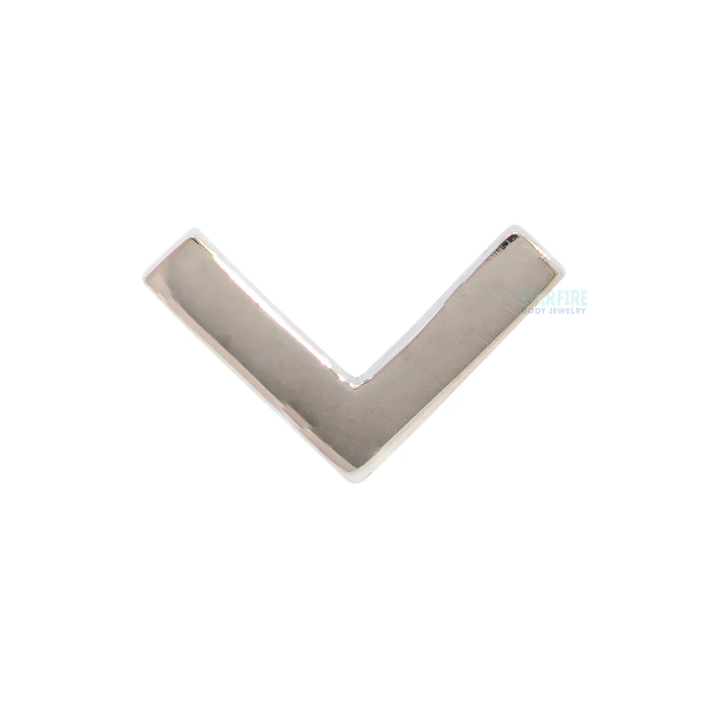 threadless: Flat V Pin in Gold & Platinum - Image 4