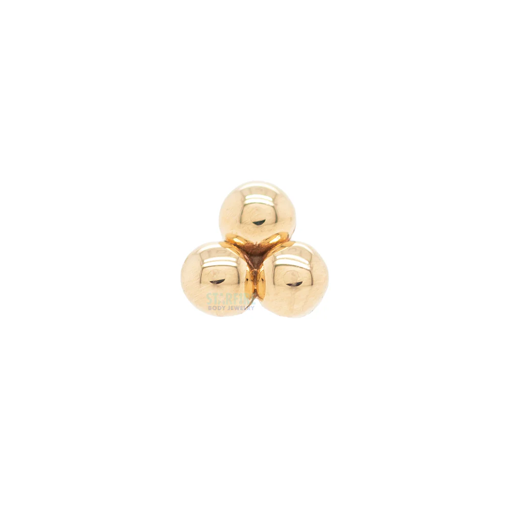 threadless: Tri Bead Cluster Pin in Gold - Image 3
