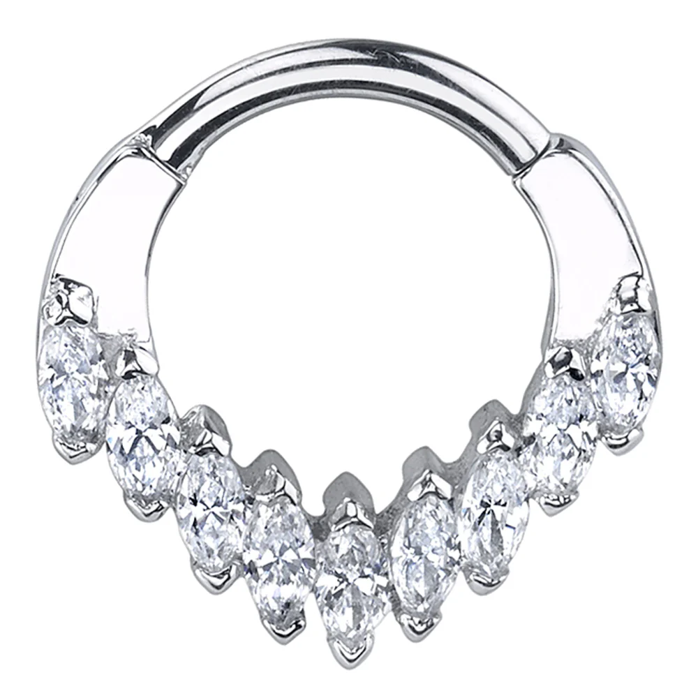 "Cascada" Hinge Ring in Gold with DIAMONDS