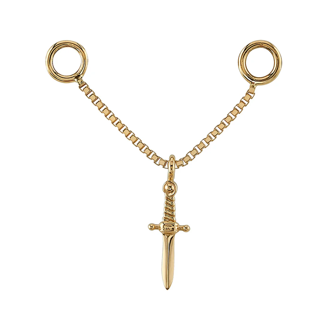"Dagger" Chain Attachment in Gold - Image 2