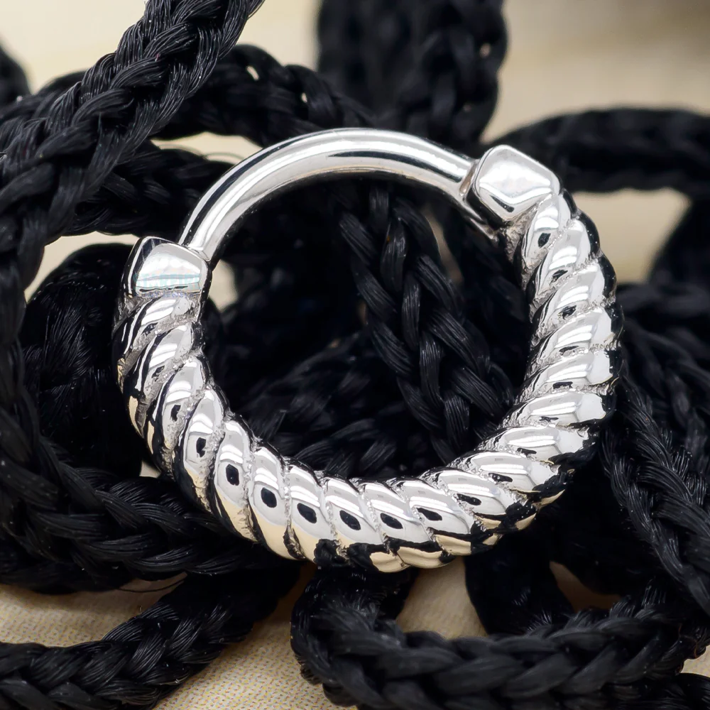 "Desiree" Braided Hinge Ring in Gold - Image 2