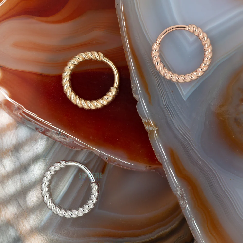 "Desiree" Braided Seam Ring in Gold - Image 2