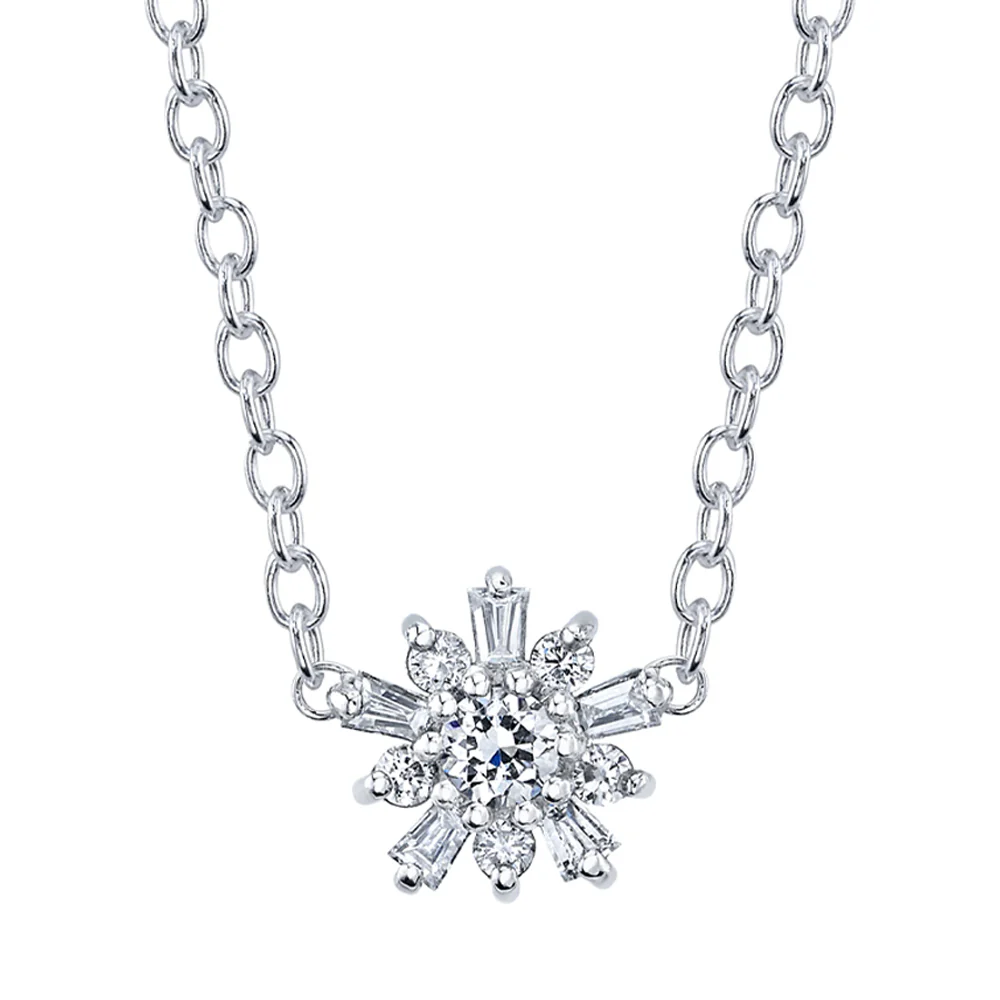 "Elaine" Necklace in Gold with DIAMONDS