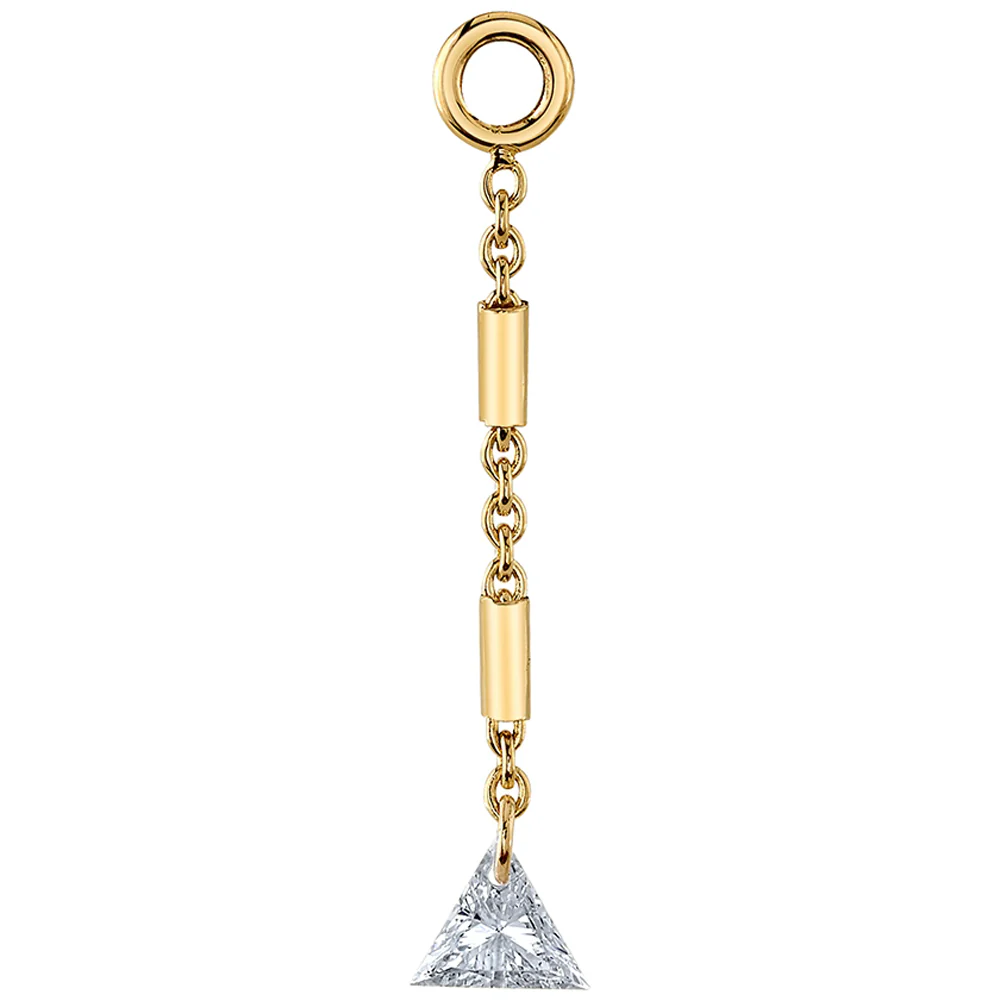"Elpis" Chain Charm in Gold with DIAMOND - Image 2