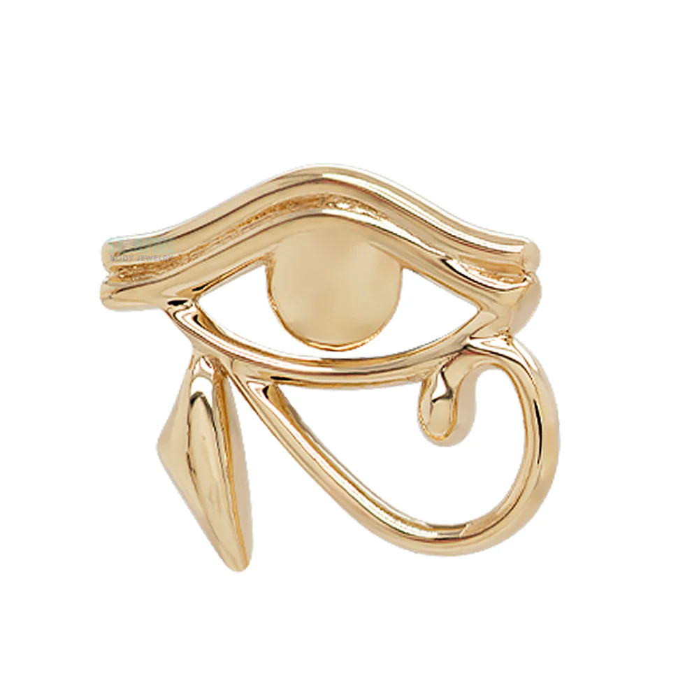 Eye of Horus Threaded End in Gold
