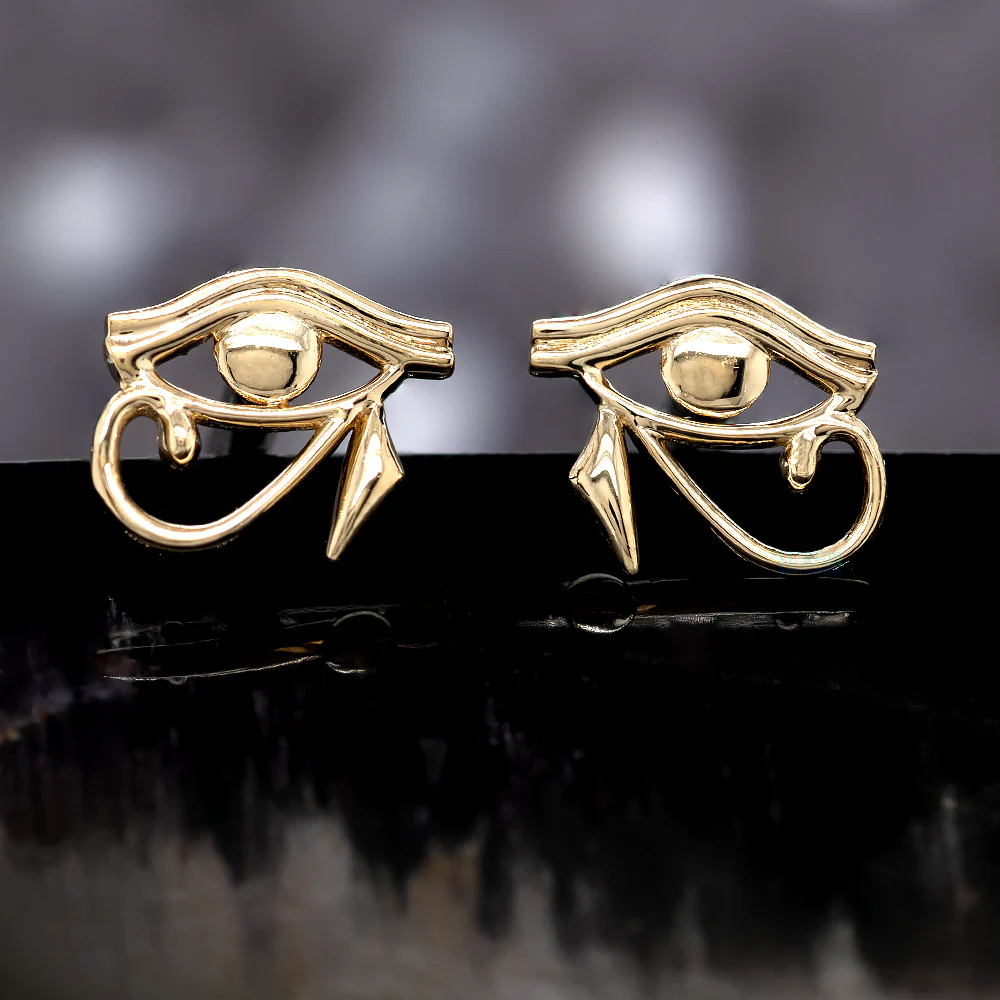 Eye of Horus Threaded End in Gold - Image 2