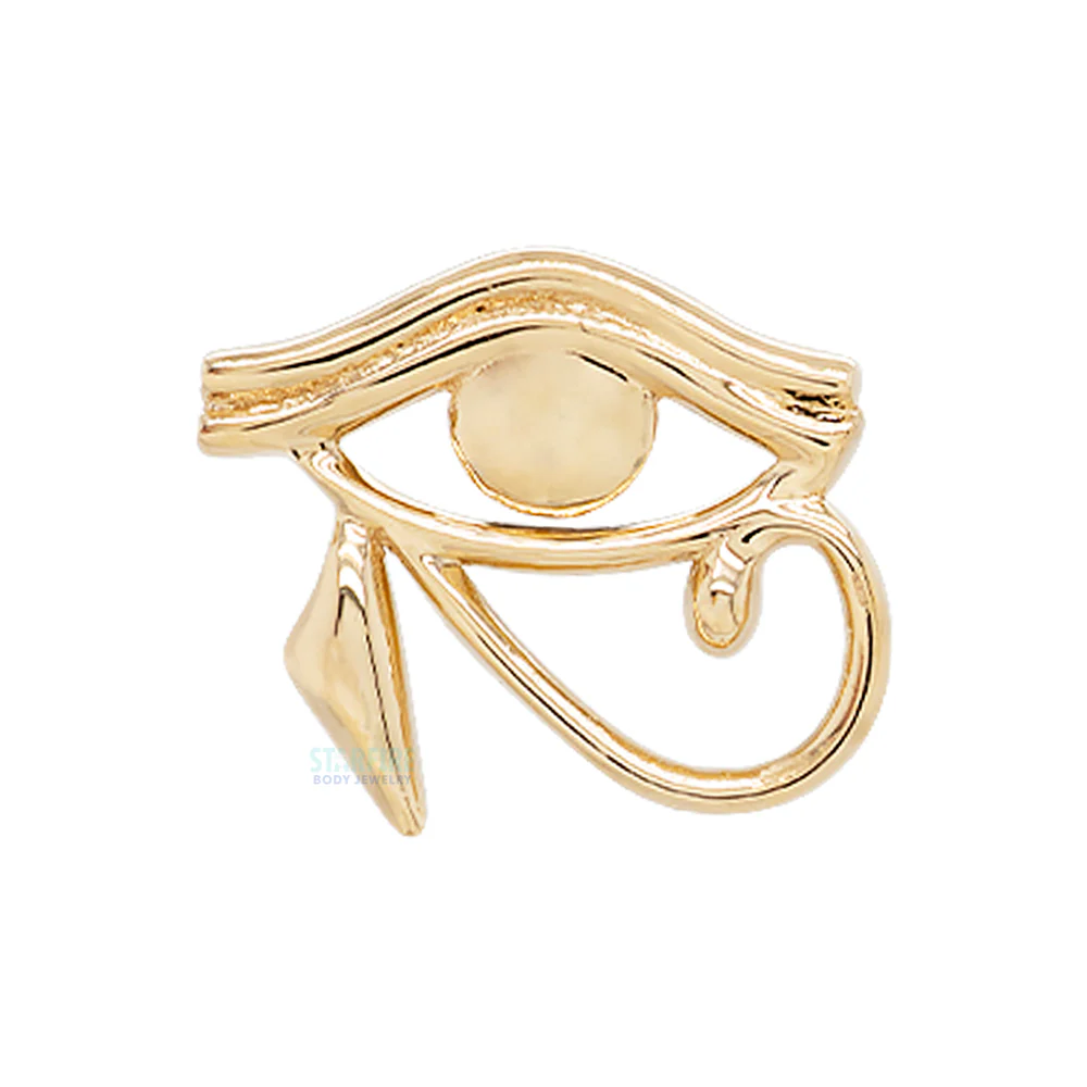 Eye of Horus Threaded End in Gold - Image 3