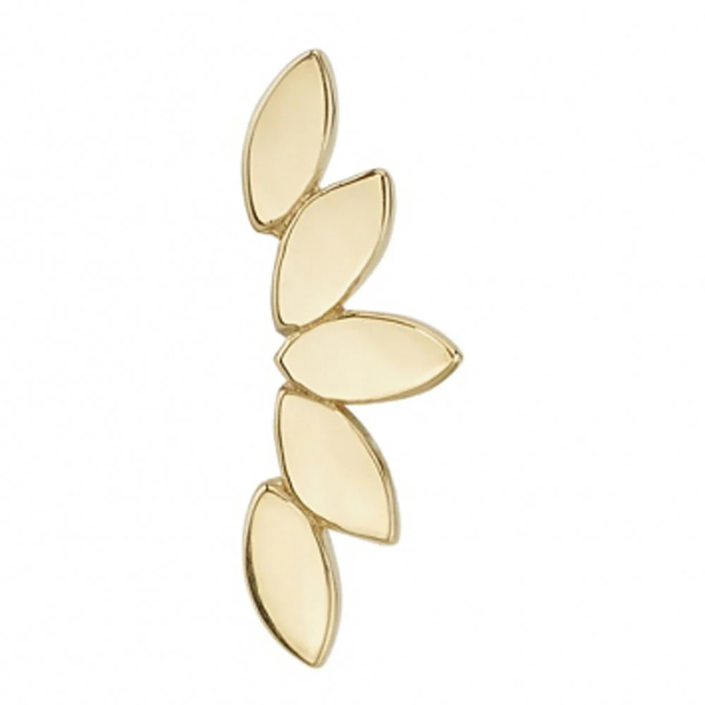 Flat "Serenity" Threaded End in Gold - Image 3