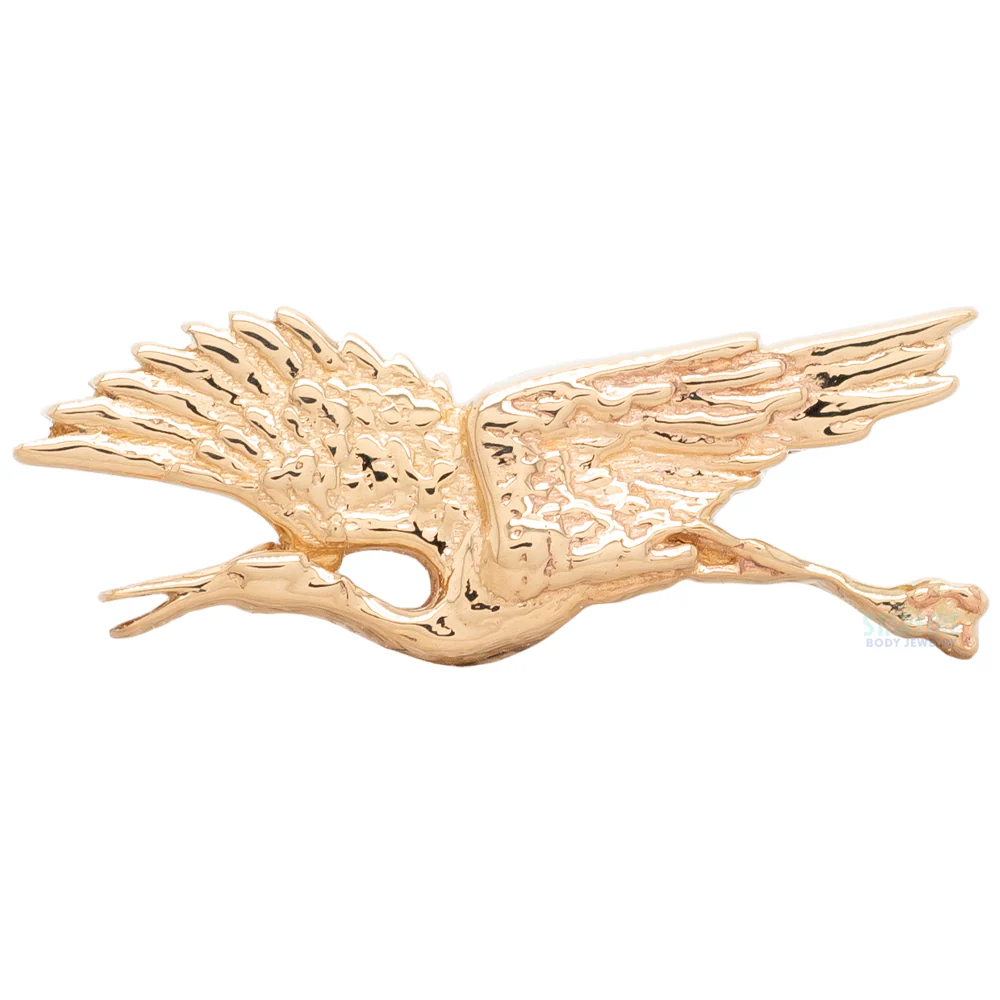 "Gillian Flying" Threaded End in Gold & Platinum - Image 3