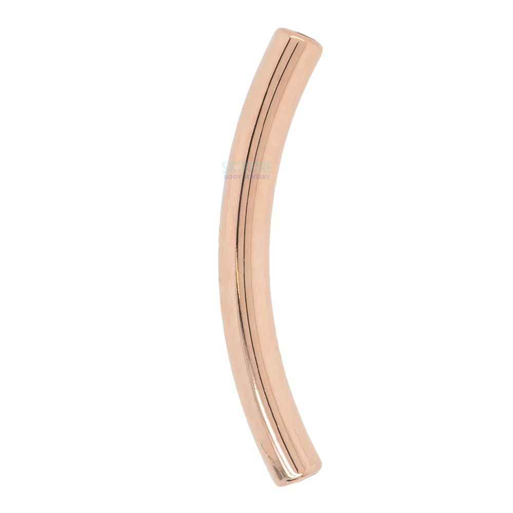 Gold Threaded Curved Barbell Shaft - Image 5
