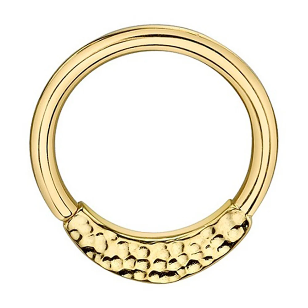 "Hammered Janna" Seam Ring in Gold - Image 2